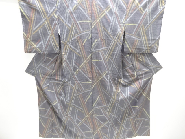 JAPANESE KIMONO / NISHIJIN OMESHI / WOVEN BAMBOO